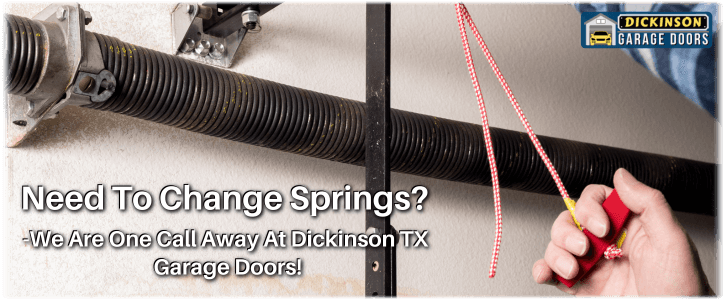 Broken Garage Door Spring Dickinson TX